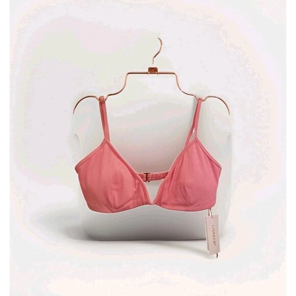 l*space Other - L*Space LSPACE Ribbed Helena Bikini Top Women's Size Large in Guava Pink NWT